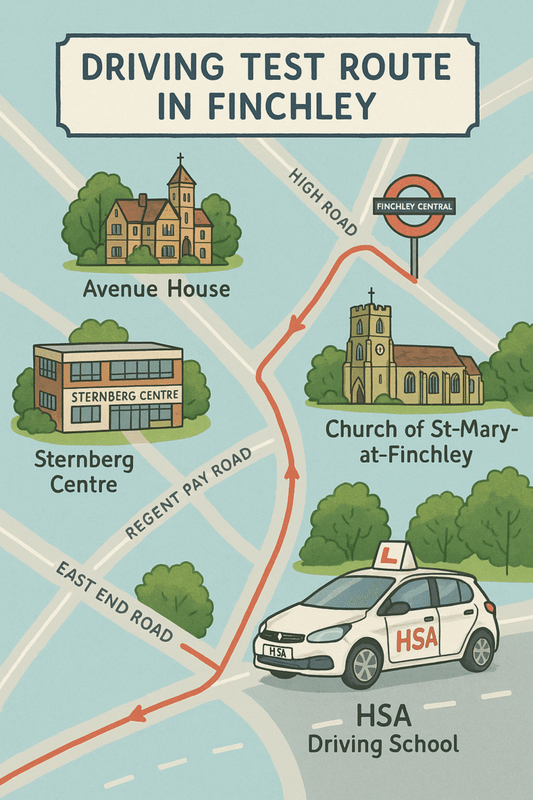 Finchley Driving School – Learn with Confidence. HSA Driving School Finchley. BEST DRIVING LESSONS IN FINCHLEY