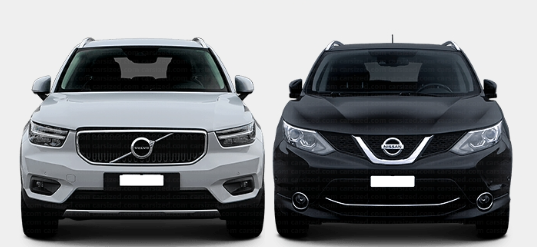 Nissan Qashqai (N-Design / Tekna+) vs Volvo XC60 Black Edition